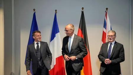 Macron, Starmer și Merz au discutat la telefon cu Trump despre negocierile de pace dintre Ucraina și Rusia. Conversația a durat 40 de minute