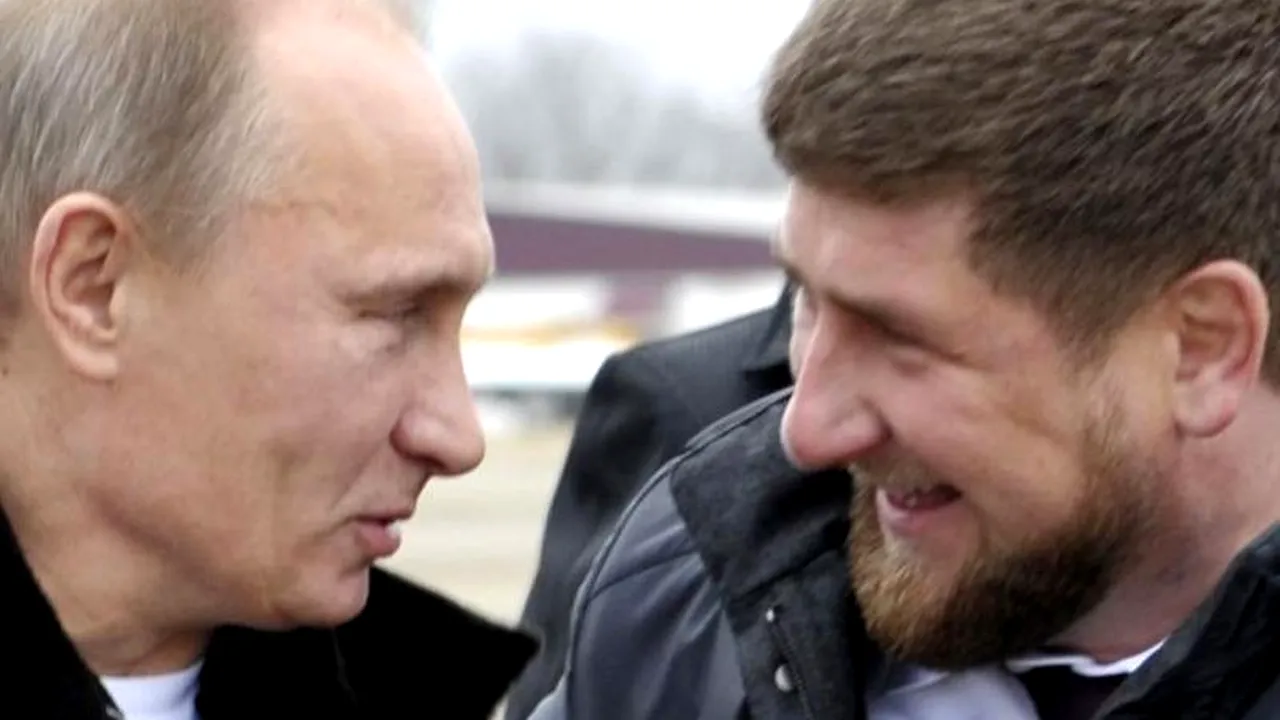 Liderul Ceceniei, la picioarele lui Vladimir Putin: 