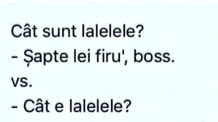 Bancul de sâmbătă | 