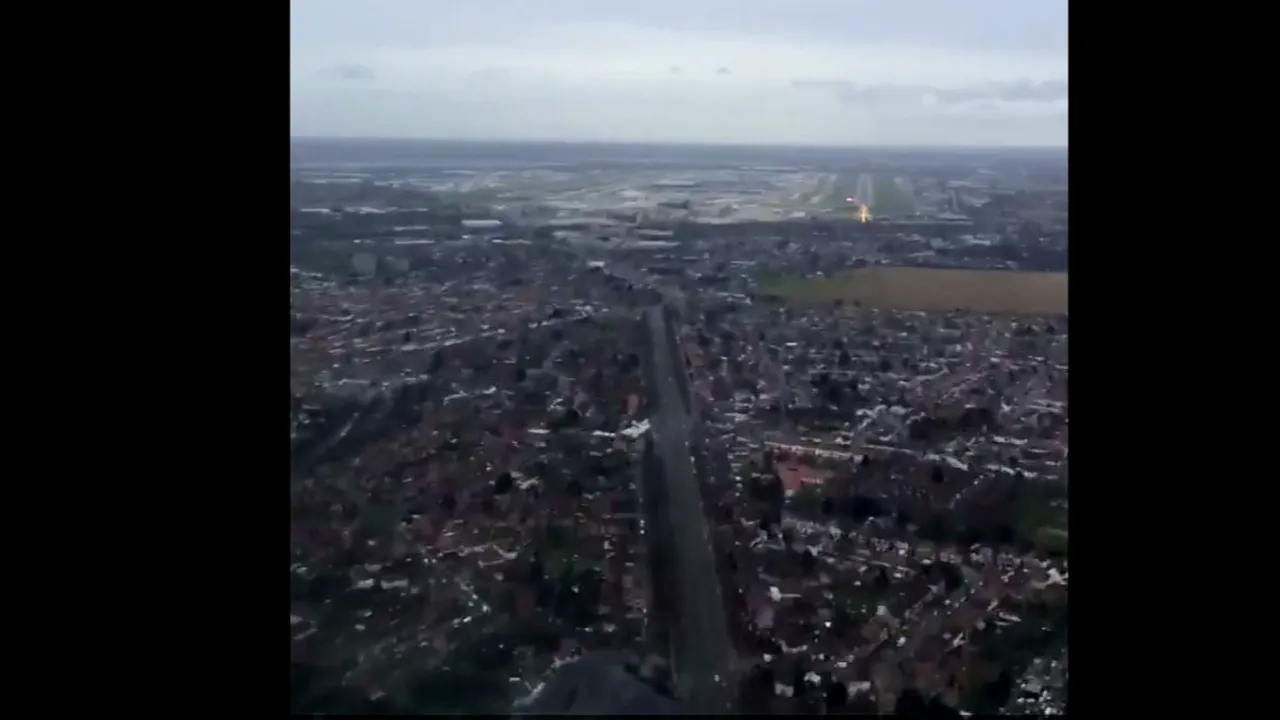 Video spectaculos. Cum se vede aterizarea din locul pilotului