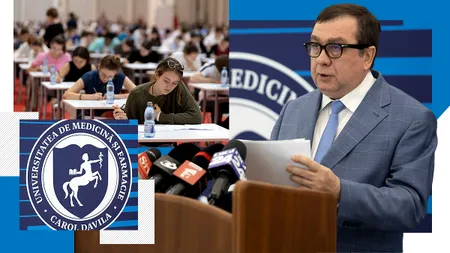 Mii de absolvenți de liceu susțin examenul de admitere la UMF „Carol Davila” din București. Câți candidați concurează pe un loc