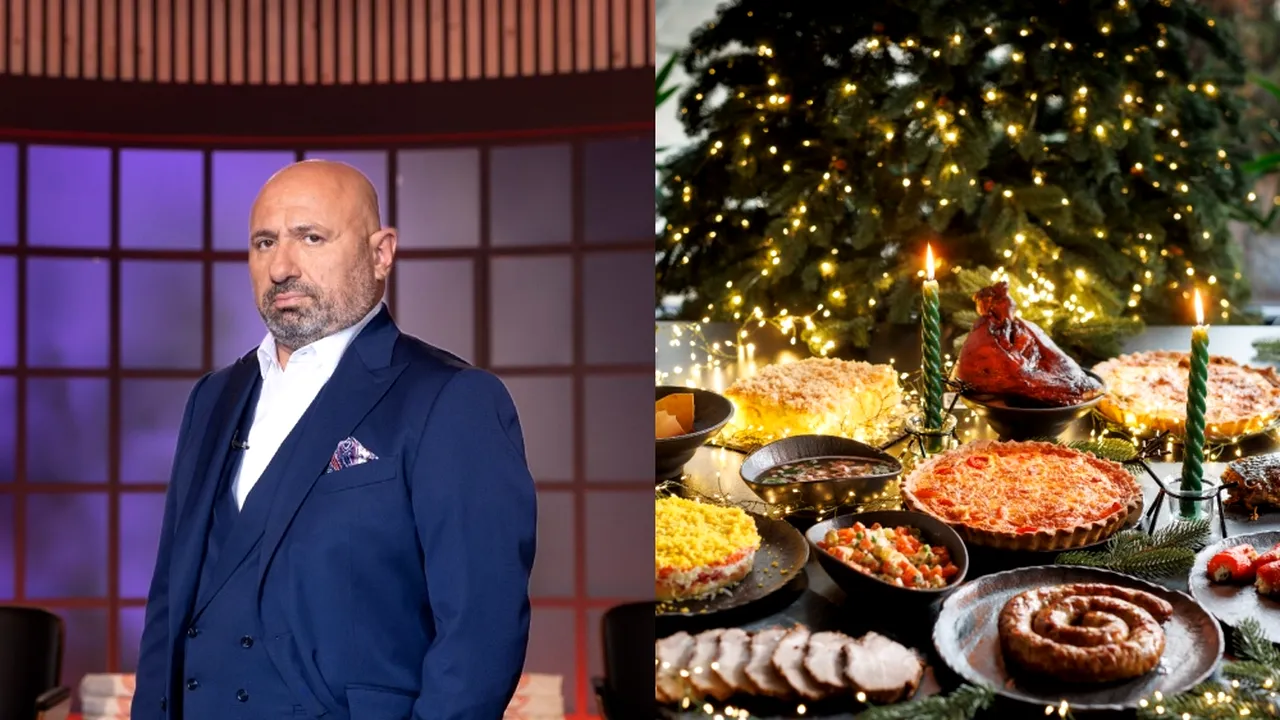 Care este prețul unui MENIU complet de Crăciun la resturantul lui Cătălin Scărlătescu. Cât costă piftia, sarmalele sau friptura de porc