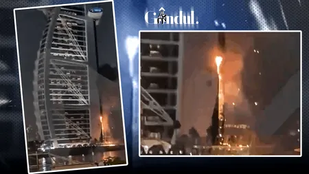 Celebrul hotel din Dubai, Burj al Arab, a fost lovit de o dronă iraniană