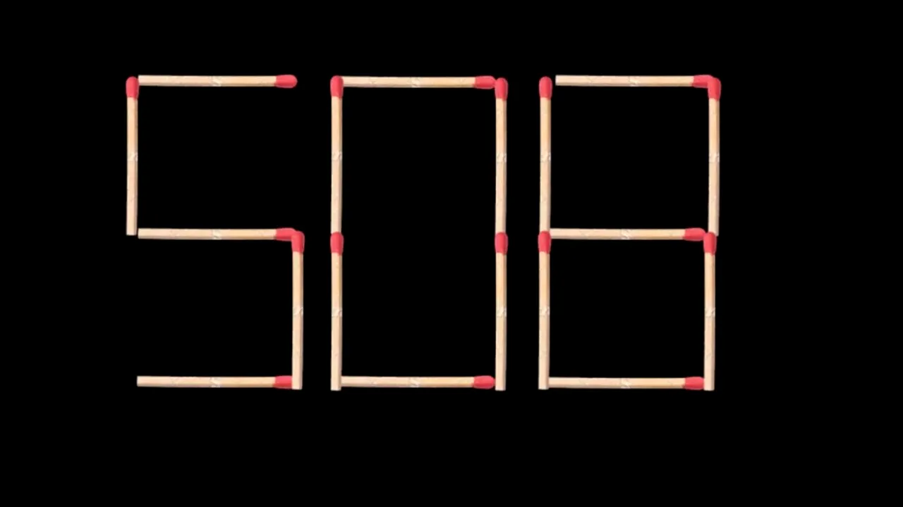 Test IQ pentru super-genii | Mutați 2 bețe de chibrit pentru a forma cel mai mare număr posibil din 508