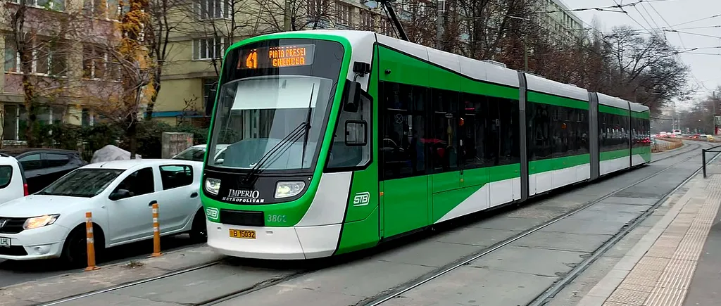 Tramvai 41, BLOCAT în Pasajul Lujerului / Circulația, reluată după 70 de minute (FOTO&VIDEO)