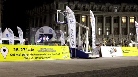 Bucureștenii pot juca baschet în Piața Universității