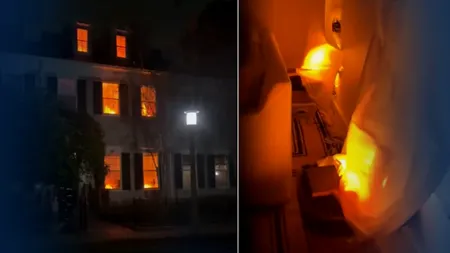Decorul de Halloween care a încins spiritele într-un cartier din SUA. Pompierii au intervenit de urgență