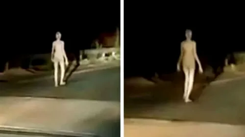Imaginile care au împărțit internetul în două: Extraterestru, fantomă sau o persoană fără haine? (VIDEO)