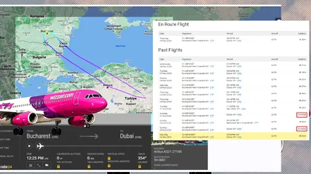 EXCLUSIV | Un al doilea zbor Wizz Air spre Dubai a fost deviat la două zile după ce un avion a fost întors la București. Ce spun oficialii din Emirate