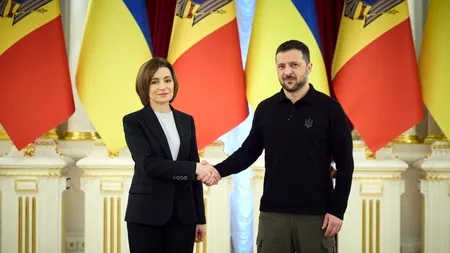 Maia Sandu a mers la Kiev pentru a marca Ziua Independenţei Ucrainei. Volodimir Zelenski, decorat cu cea mai înaltă distincție a Republicii Moldova