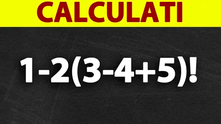 Testul IQ la care și geniile greșesc | Calculați 1-2(3-4+5)!