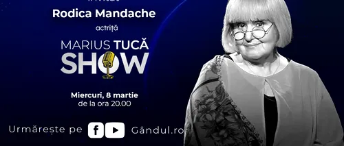 „Marius Tucă Show” începe miercuri, 8 martie, de la ora 20.00, live pe gândul.ro