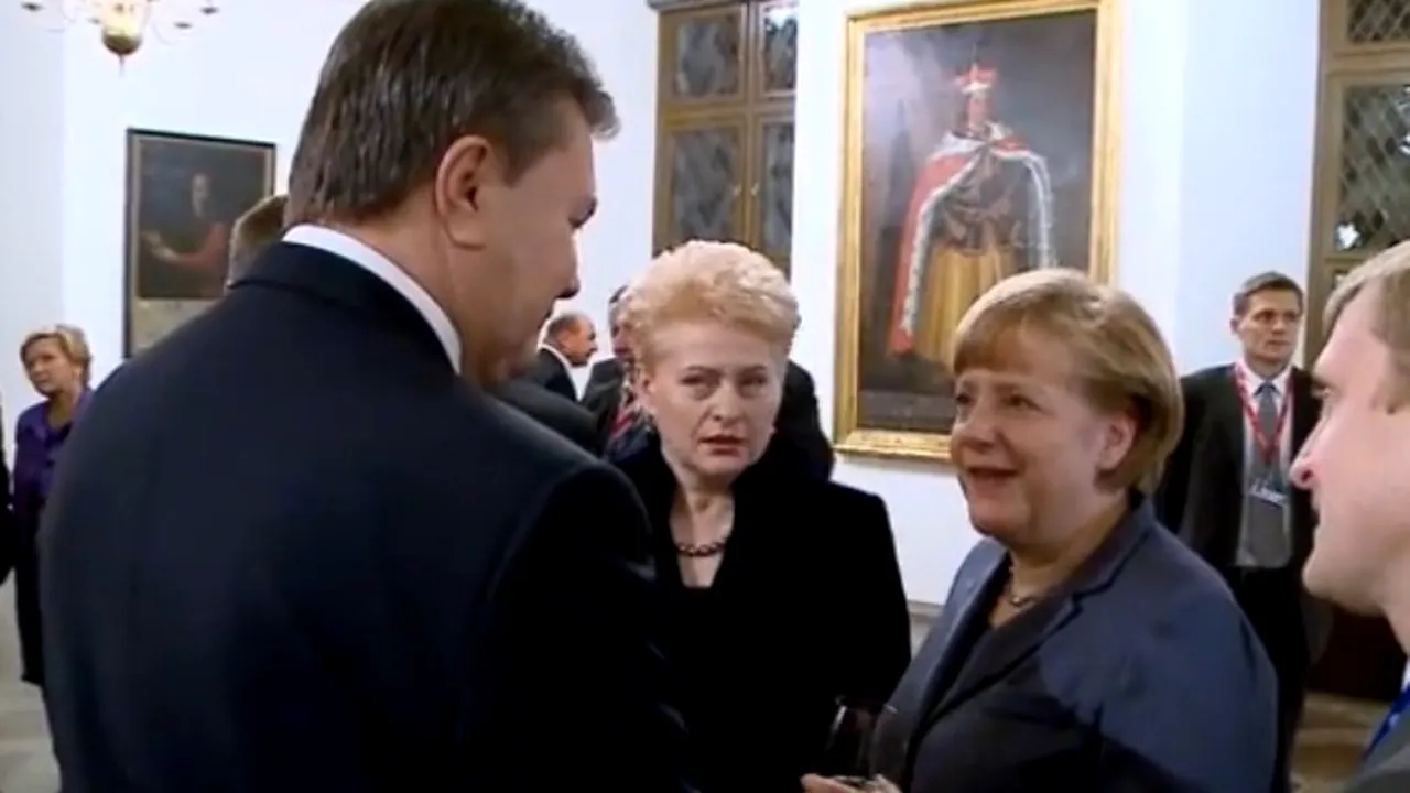 VIDEO: Președintele Ucrainei, mustrat de liderii europeni după eșecul Vilnius. Merkel: „Ne așteptam la mai mult