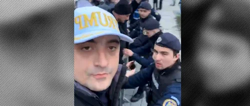 Congres PPE cu îmbrânceli la poartă / George Simion se ceartă cu jandarmii, la ROMEXPO / „Nehammer nu are ce căuta în România”