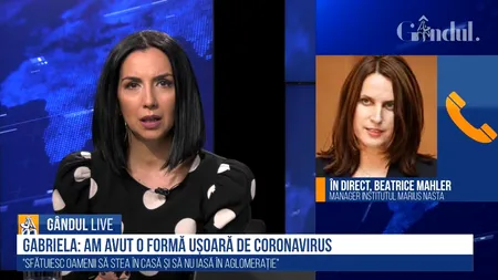 EXCLUSIV GÂNDUL LIVE. Beatrice Mahler, managerul Institutului de Pneumoftiziologie „Marius Nasta”: „Avem nevoie de echipamente de protecție, achizițiile se fac în stocuri mici” / Cum arată plămânii afectați de coronavirus și ce spune medicul despre Vitamina C
