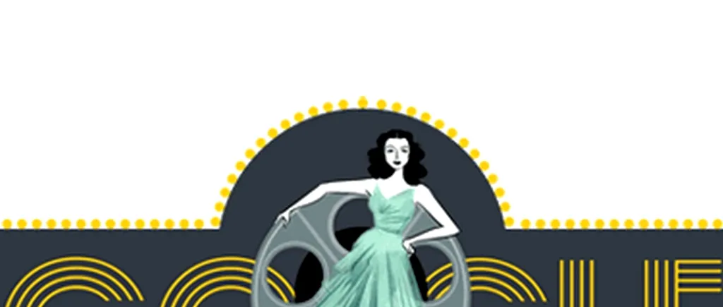 Google marchează 101 ani de la nașterea actriței și inventatoarei Hedy Lamarr printr-un logo special