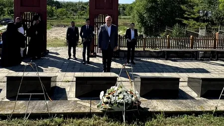 Ilie Bolojan a fost în vizită la Cimitirul de Onoare de la Țiganca. Premierul demis a depus o coroană de flori în memoria soldaților români