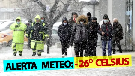 Alertă Severe Weather | Orașele din România unde vor fi -26 grade Celsius începând de mâine