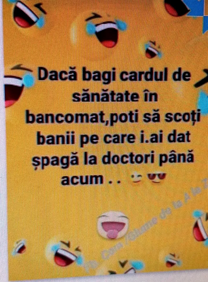 Bancul de miercuri  Ce se întâmplă dacă bagi cardul de sănătate în bancomat