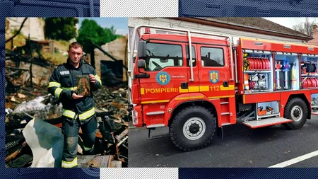 Un singur obiect a rămas intact într-o clădire DISTRUSĂ de un incendiu în Bistrița-Năsăud. Ce au găsit pompierii