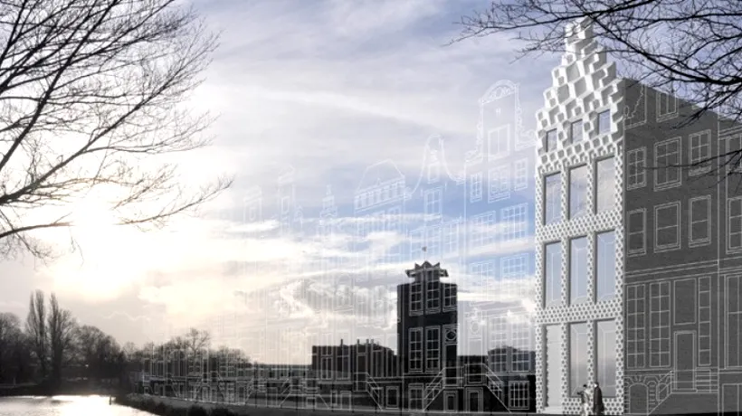 Casa imprimată 3D, un nou stil arhitectural în Amsterdam. Cum arată locuința viitorului