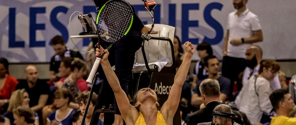 Dublă pentru Simona Halep în semifinalele Fed Cup, în fața Carolinei Garcia, după o luptă acerbă în trei seturi