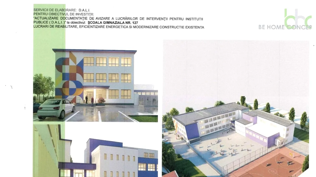 (P) Școala Gimnazială Nr.127 beneficiază de investiții în eficientizarea energetică