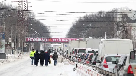 DRUMURI BLOCATE. Traficul rutier s-a reluat pe DN 1A, după 6 ore