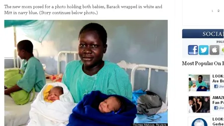 S-au născut gemenii Barack Obama și Mitt Romney