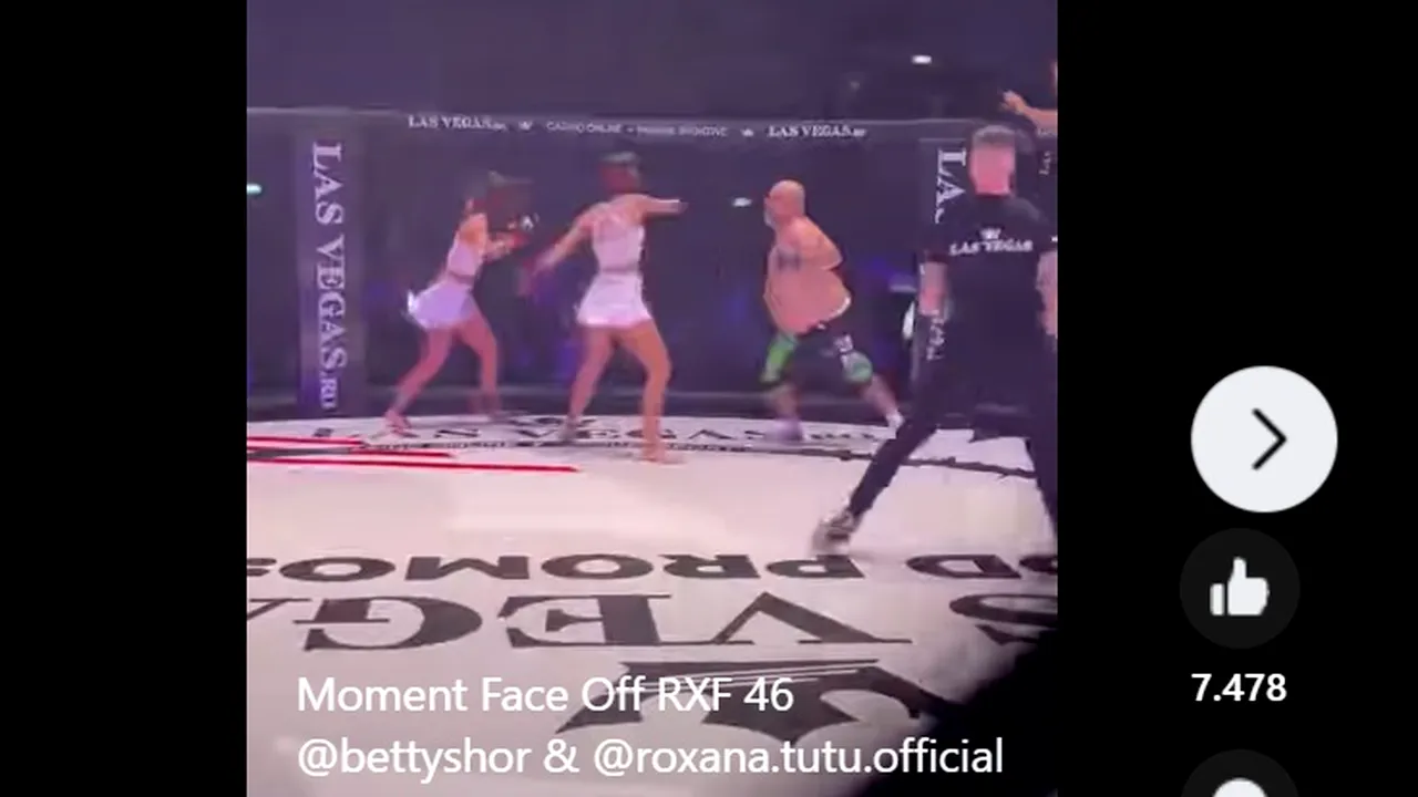 Imagini șocante la o gală MMA din București: Două femei, lovite crunt în cușcă de Sorin Țiganu, supranumit „perversul de pe Târgu Ocna”