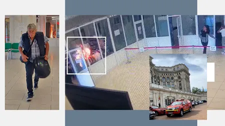 Incendiu la Palatul Parlamentului: Un bărbat ar fi dat FOC sălii de expoziții amplasate la intrarea în clădire, în urma unui conflict spontan