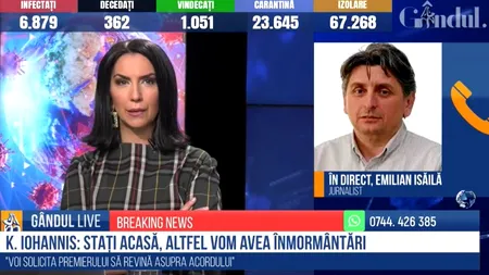 GÂNDUL LIVE. Analiștii explică declarațiile lui Klaus Iohannis privind acordul BOR – MAI. Ioniță: Este într-adevăr un gest cu multe implicații / Isăilă: Oamenii nu mai știu efectiv ce să creadă / Lefter: Situația cerea o tranșare a disputelor
