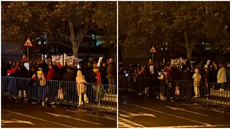 A 18-a noapte de proteste în fața Arestului Central, pentru susținerea lui Călin Georgescu. Oamenii cer eliberarea fostului prezidențiabil