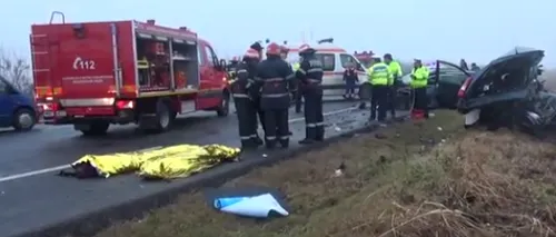 Grav accident de circulație în Vrancea: trei persoane au murit după ce două mașini s-au ciocnit frontal