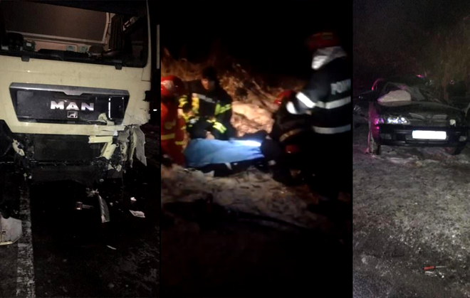 Accident mortal la Hula Bradului, în data de 5 ianuarie 2019 / Sursa foto: oradesibiu.ro