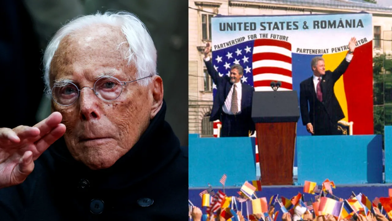 11 IULIE, calendarul zilei: Giorgio Armani împlinește 91 de ani/ Bill Clinton vizita pentru 8 ore Bucureștiul