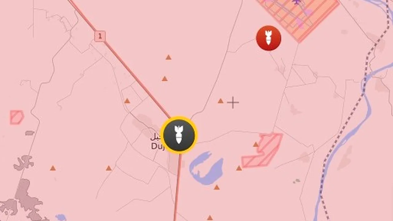 O rachetă a căzut în apropierea unei baze militare americane din Irak - VIDEO 