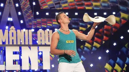 ROMÂNII AU TALENT. George Toader a oferit spectacol cu blaturile de pizza