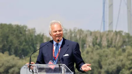 VIDEO | Mesajul CEO-ului Webuild la inaugurarea Podului de la Brăila. Pietro Salini: „Există o singură zi în care un constructor este fericit”
