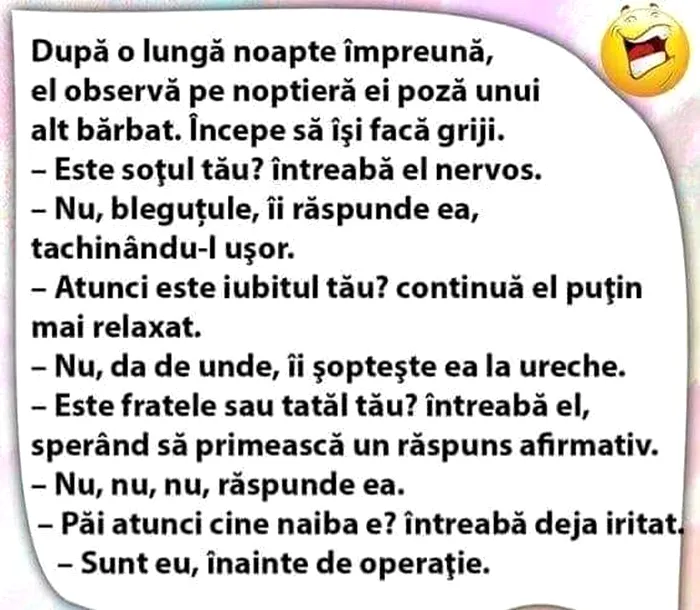 Bancul de duminică | După o lungă noapte împreună, el observă pe noptiera ei poza altui bărbat