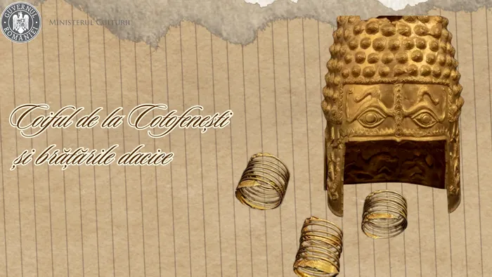 Anunțul oficial al Ministerului Culturii despre recuperarea Coifului de la Coțofenești și a brățărilor dacice