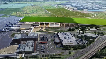 Inovație! Unde va fi primul aeroport din UE cu o podgorie pe acoperiș