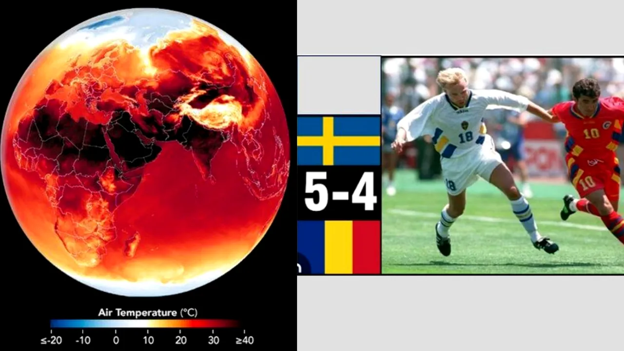 10 IULIE, calendarul zilei: Record mondial de temperatură, 56,7 grade Celsius/ România pierde în fața Suediei calificarea în semifinale la Mondial