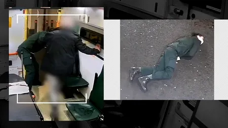 VIDEO ȘOCANT | Un om al străzii român din Londra urinează în ambulanță apoi îl aruncă din vehicul pe paramedicul venit în ajutor
