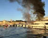Un iaht de lux a luat FOC în Franța, la Saint-Tropez. Nava riscă să se scufunde