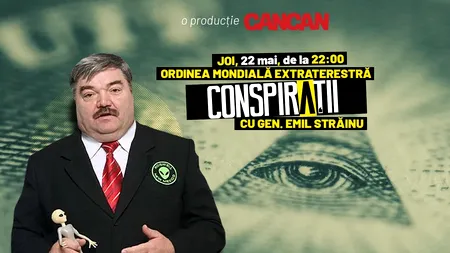 „Conspirații cu gen. Emil Străinu” începe joi, 22 mai, de la 22:00, LIVE pe YouTube CANCAN