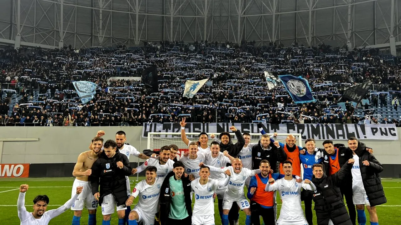 Derby-ul Craiovei din Superliga a avut PARTE de trei goluri! Ce record a doborât echipa din playoff