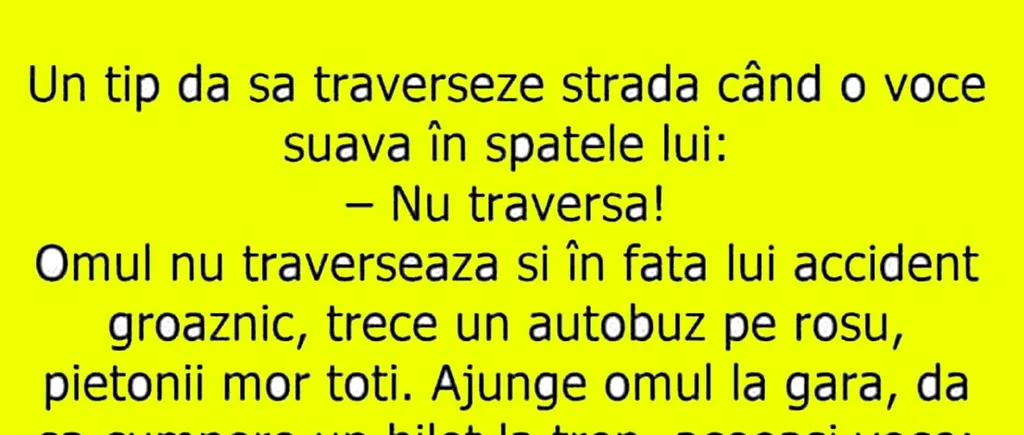 BANCUL ZILEI | Îngerul păzitor