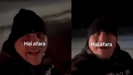 Doi bărbați care s-au lăsat trași cu sania de o mașină au fost sancționați. Șoferul a primit o amendă usturătoare