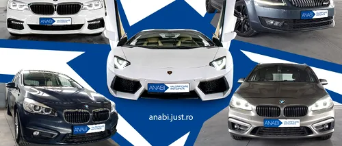ANABI a preluat mașini de lux în valoare de aproape 4 milioane de lei de la o rețea de români care fura bijuterii de la bătrânii din SUA